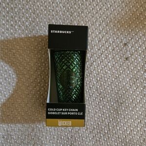 Starbucks Green Wicked Themed   tumbler Keychain ornament